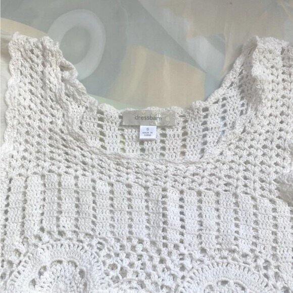 Dress Barn Sheer Mesh Crochet Top – Women’s Size Small - Picture 3 of 8